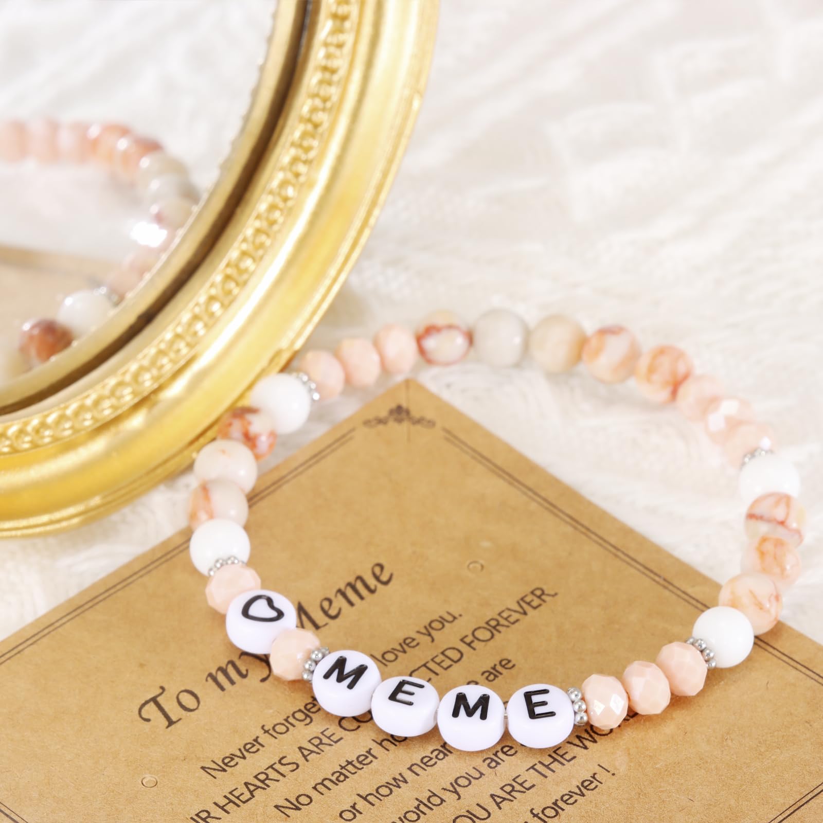 HUTIMY Meme Gift Grandma Women from Grandson Birthday Best Mothers Day Funny Meme Bracelet