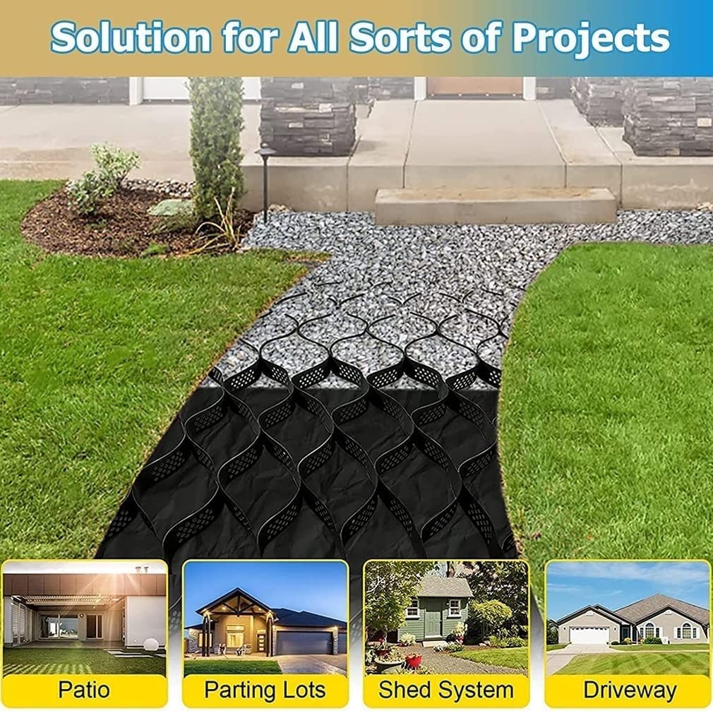 Amazon.co.jp: 土 マット 砂利 保護材 2 インチ / 5 cm 高さ、 透過性