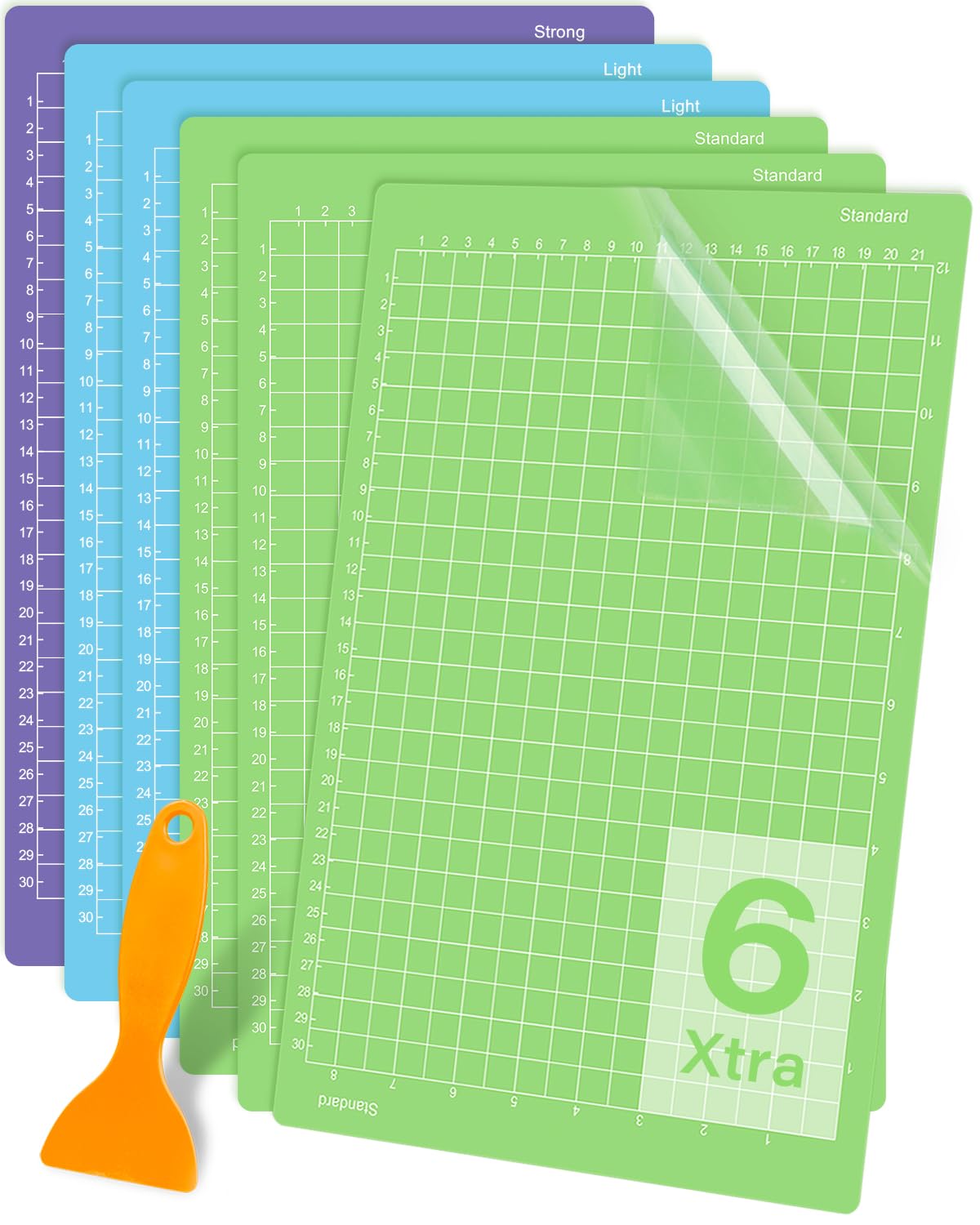 Gwybkq Cutting Mat 8 5x12in Compatible With Cricut Joy Xtra 6 Pack Reusable Sticky Light Standard Strong Grip