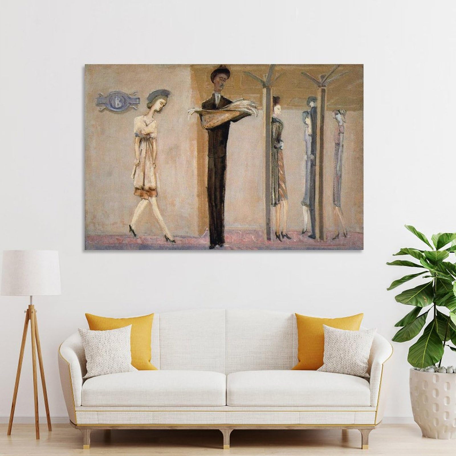 Stampa artistica da parete su tela, motivo: Mark Rothko-Underground Fantasy 1940, decorazione moderna per la casa, poster, 60 x 90 cm