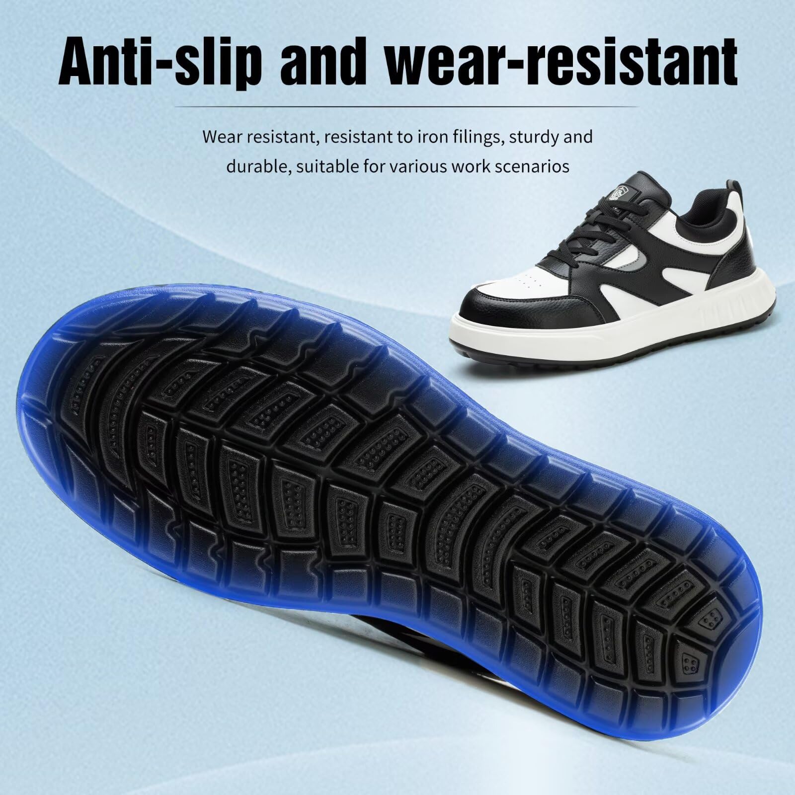 Scarpe Antinfortunistiche Uomo Donna Leggere Scarpe da Lavoro con Punta in Acciaio Comode Scarpe Sicurezza Traspiranti