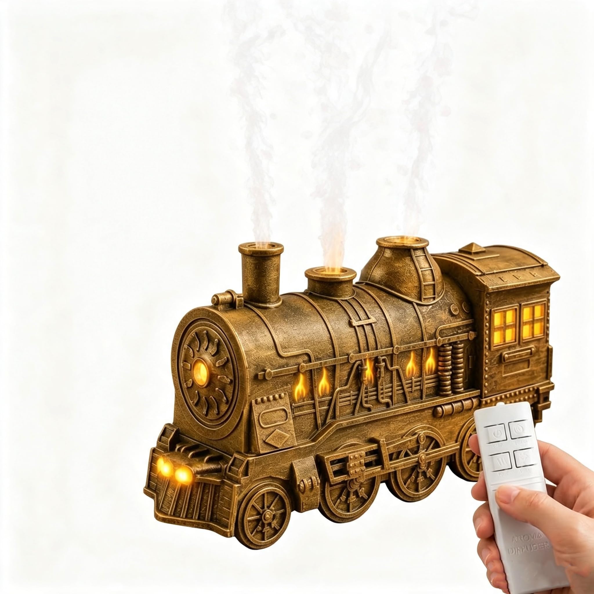 Tren difusor humidificador 300ml enfriador niebla aromaterapia difusor