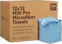 Vista 17 de MW Pro - Paños de limpieza de microfibra a granel al por mayor Morado - Caja: cantidad 384 Tamaño 12 x 12 pulgadas Toallas de microfibra