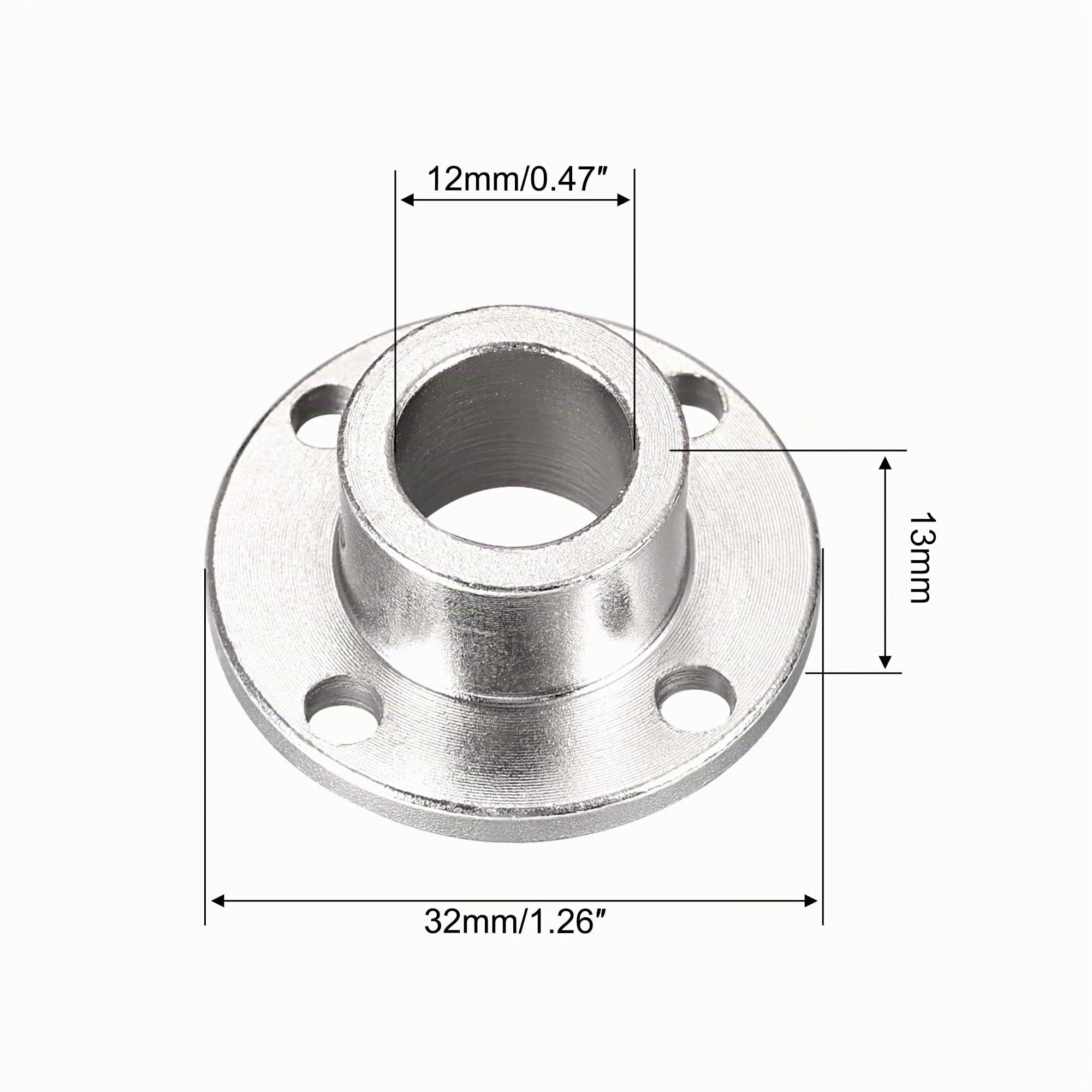 sourcing map 12mm Interne Diamètre H13xD18 Coupleur Axe Bride Rigide Accouplement Arbre Guide Moteur Couplage Connecteur pour Bricolage Pièces 4Pcs