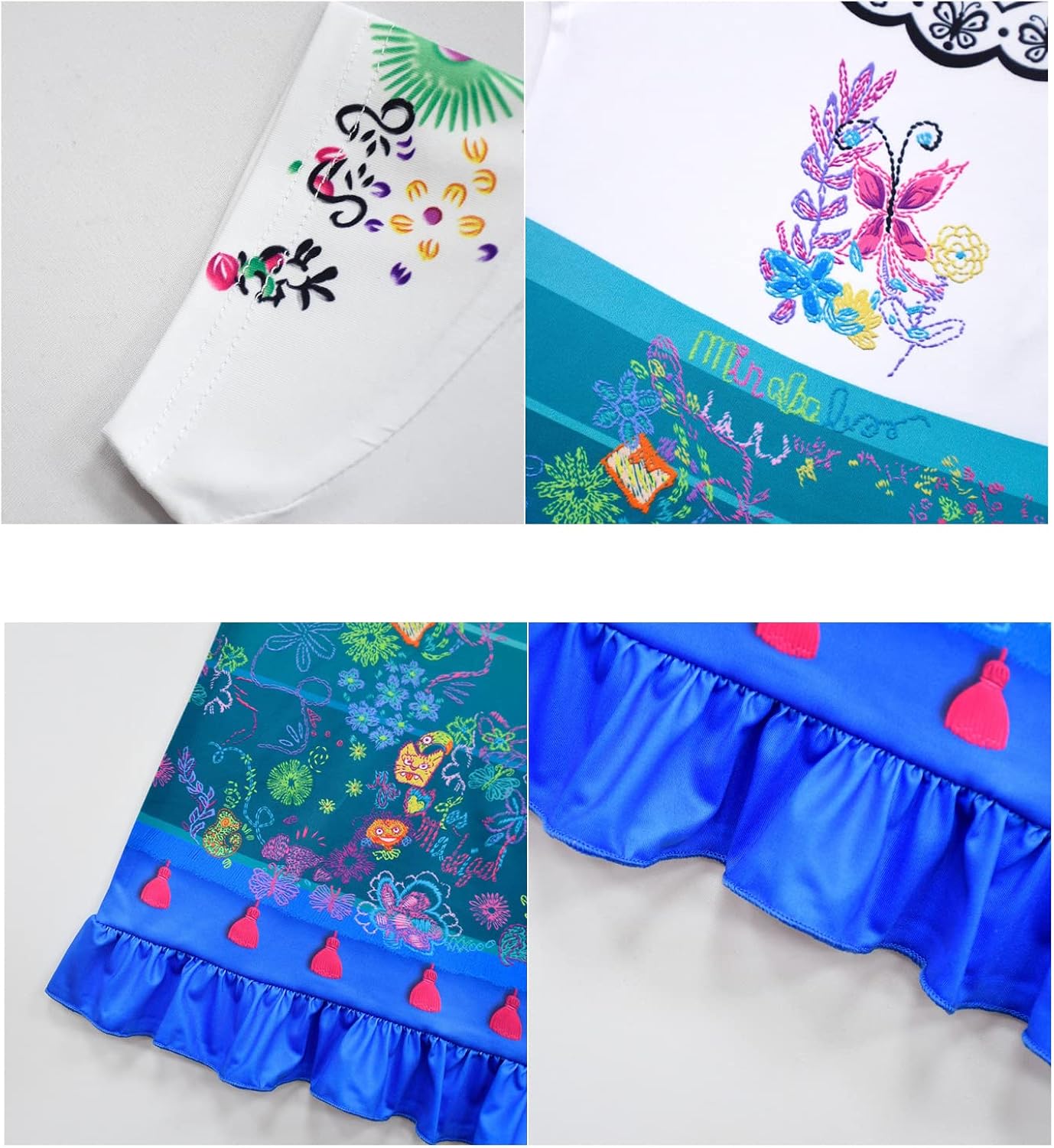 Miniatura 5 de Magwei Encanto Mirabel Isabella - Disfraz para niños y niñas, vestido de princesa Isabela Madrigal para cosplay, disfraz de Halloween