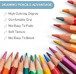 PATIKIL 4B Drawing Pencils for Sketching, 24PCS Sketch Pencils for Drawing Sketching Artist, Hexagonal, Black Refill, Green/Black Pole