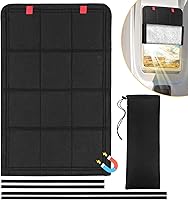 Vista 10 de cortina para puerta de ventana de RV, nuevo modelo plegable de cortina para ventana de RV con protección contra rayos UV, cubierta de ventana