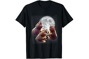 3 Beavers Howling At The Moon Funny T-Shirt For Beaver Lovers