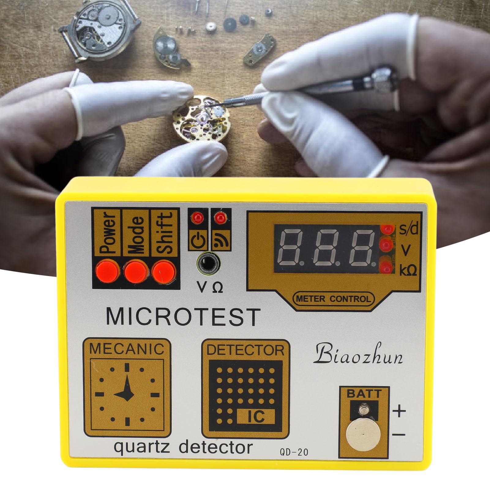 Tester ruchu zegarków kwarcowych QD‑20, wielofunkcyjny zegarek ABS Metalowy zegarek Demagnetyzator Timegraf Baterii Pomiar impulsu kwarcowego Maszyna testera kwarcowego