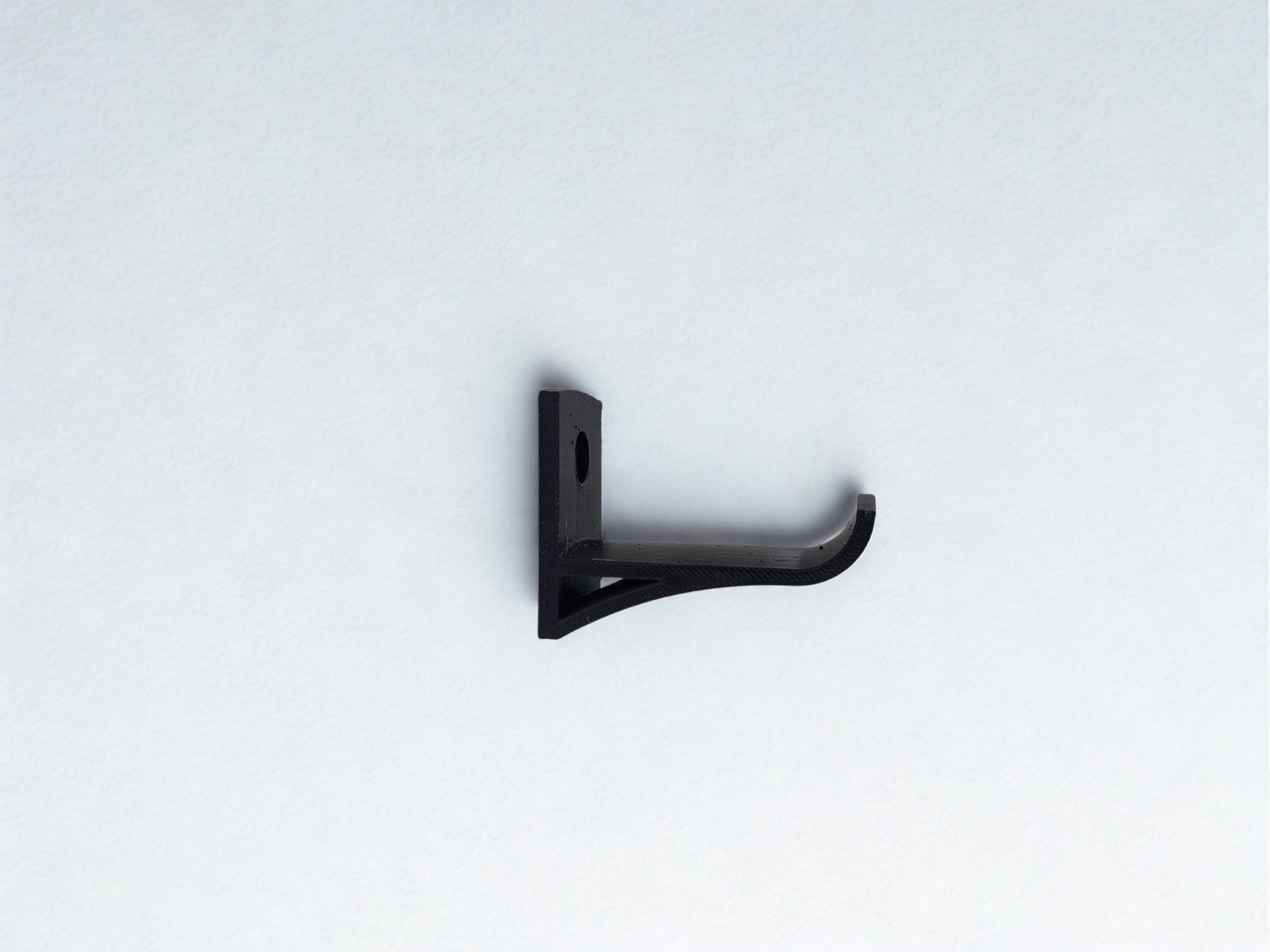 Black Wall Mount Headphone Hinge, Modern L-Shaped Support, Decorative Hardware for Home-image-38