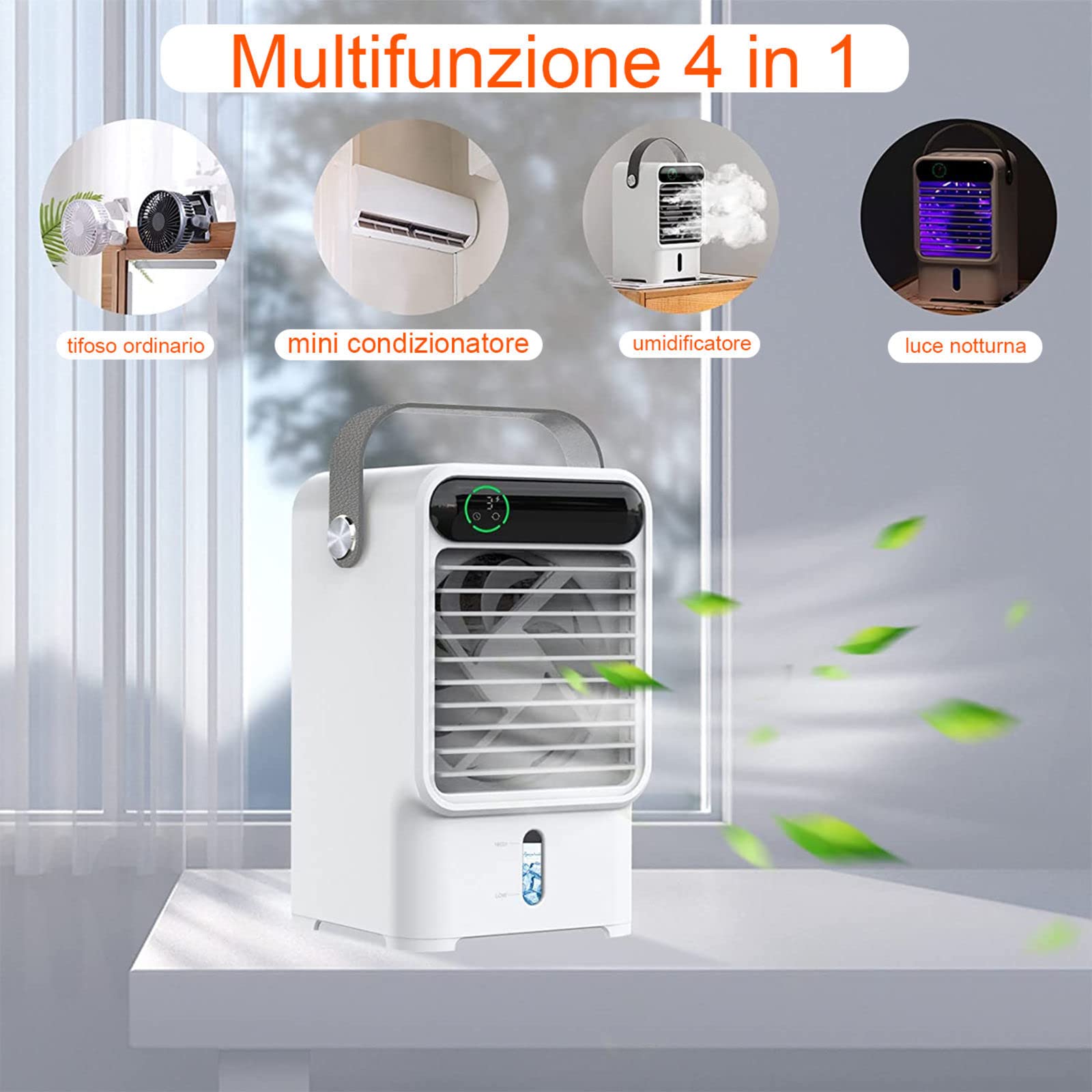 Condizionatore Portatile Senza Tubo Offerte USB con Maniglia Condizionatore Portatile Leggero Silenzioso Solido per Casa,Piccolo Ufficio