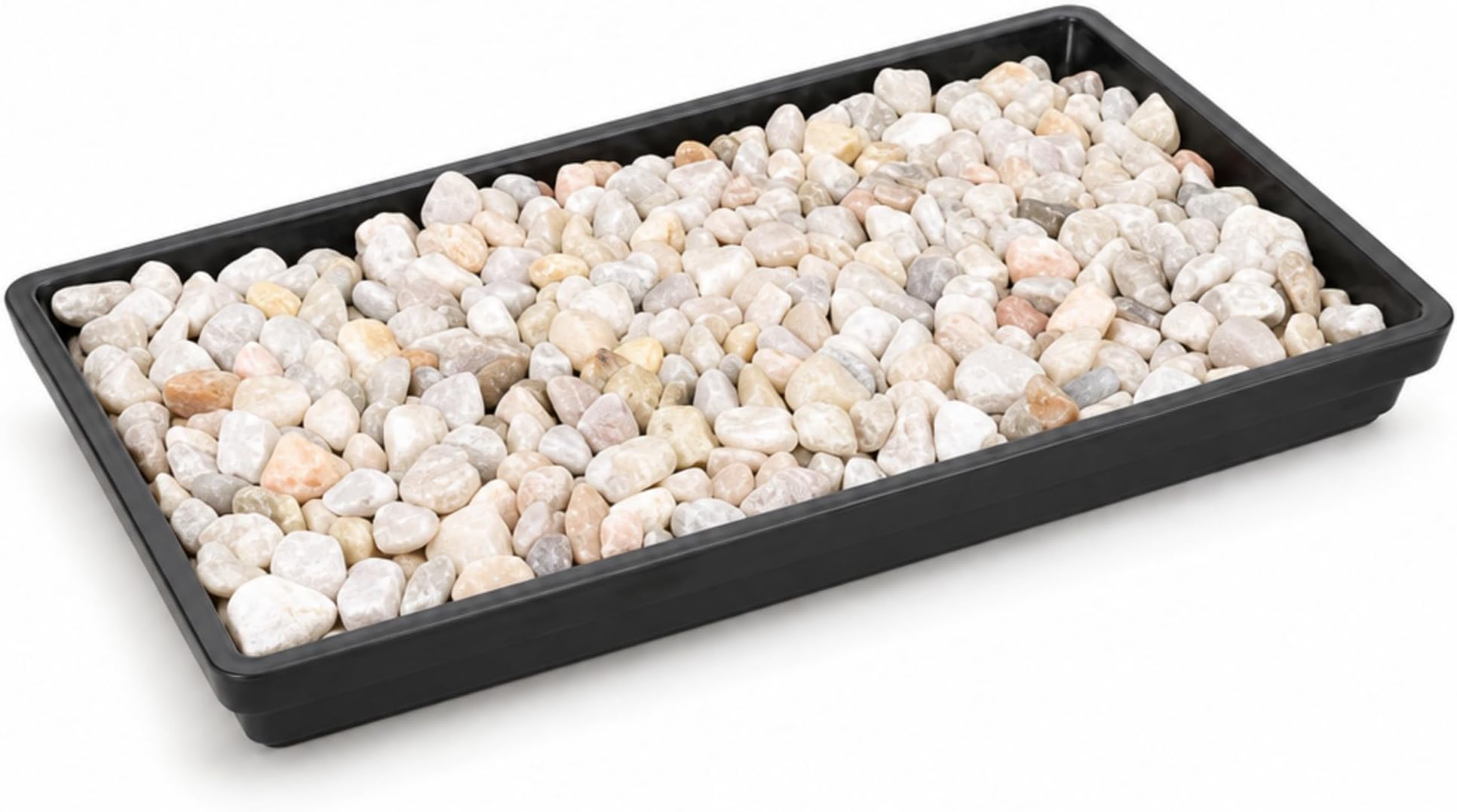 Brussel's 8" Humidity Tray with Decorative Rocks