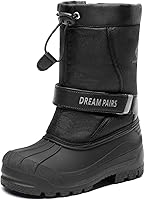 Vista 1 de DREAM PAIRS Botas de nieve de invierno impermeables de media pantorrilla para niños y niñas