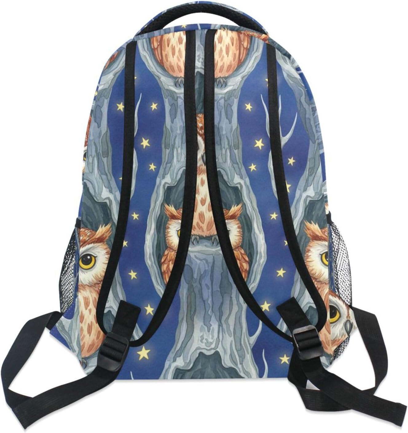 QUGRL Owls Tree Night School Backpack for Girls Boys Funny Large Bookbag Laptop Computer Bag Casual Hiking Travel Daypack Backpack Schoolbag for Teens College 16 Inch