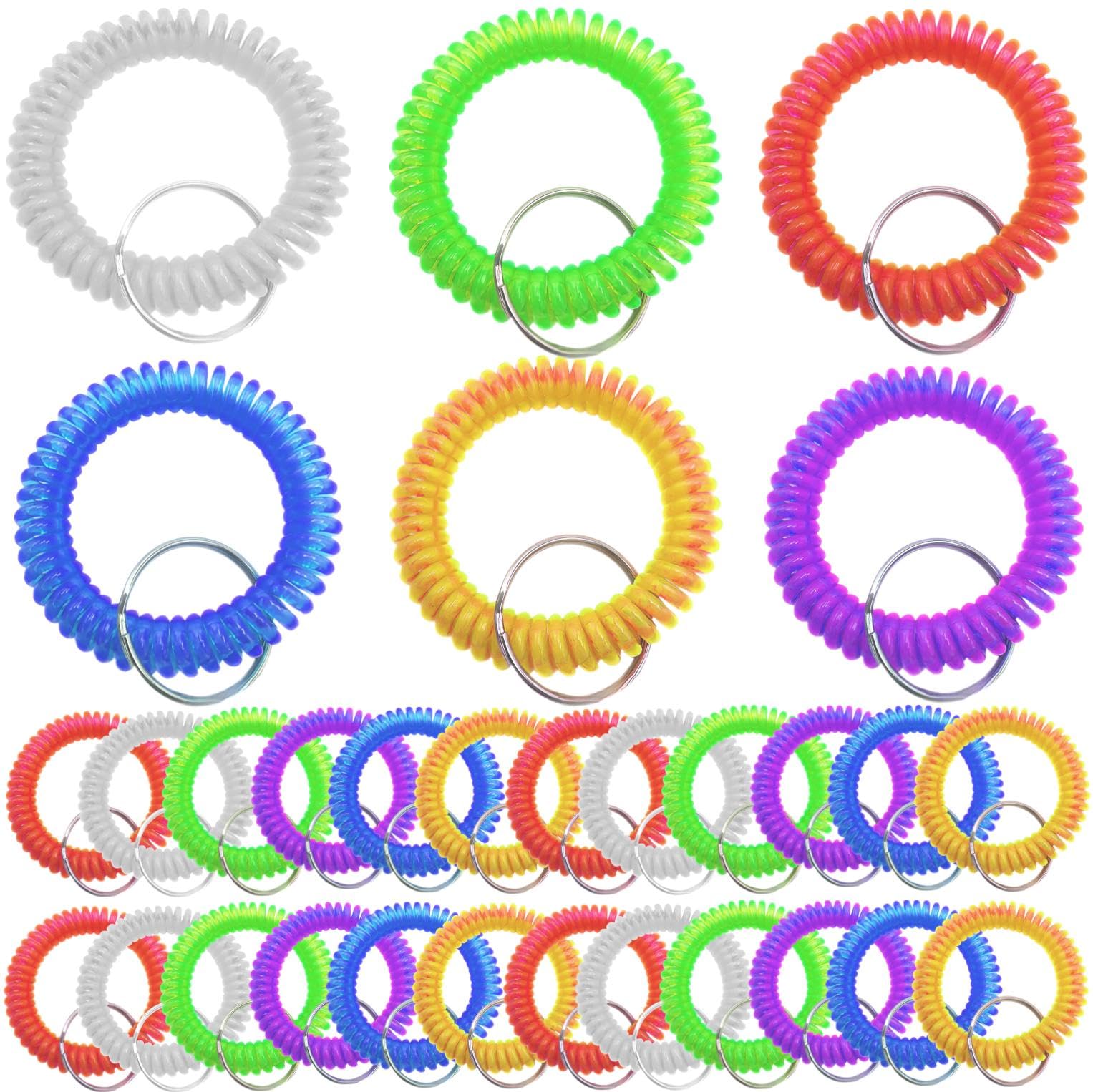 Amazon.co.jp: fogman キーバンド ロッカー コイルキーホルダー リスト