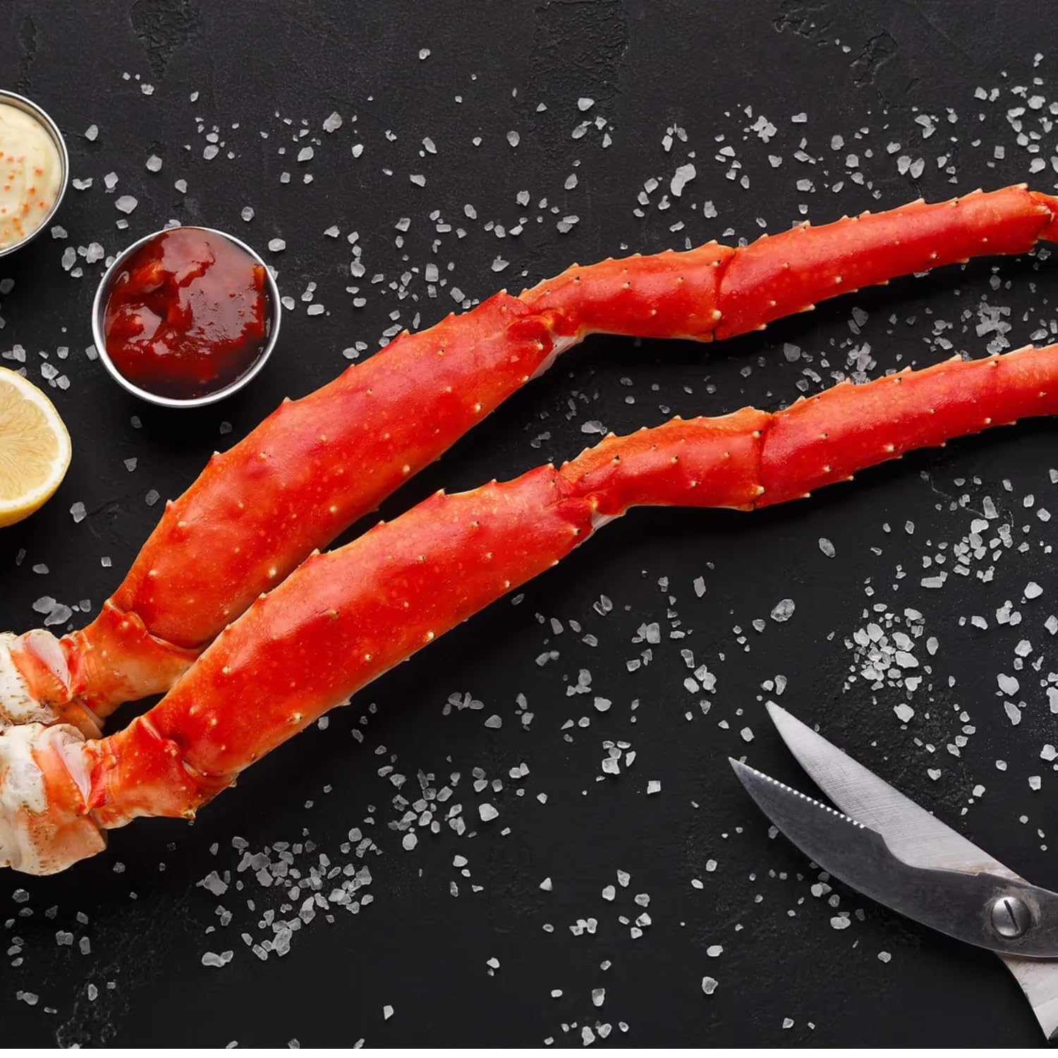 Super Colossal Red King Crab Legs – Pre-Cooked & Flash Frozen (3 lb Pack) | Responsibly Harvested from Norway | Sweet, Succulent Meat | Premium Seafood for Special Occasions