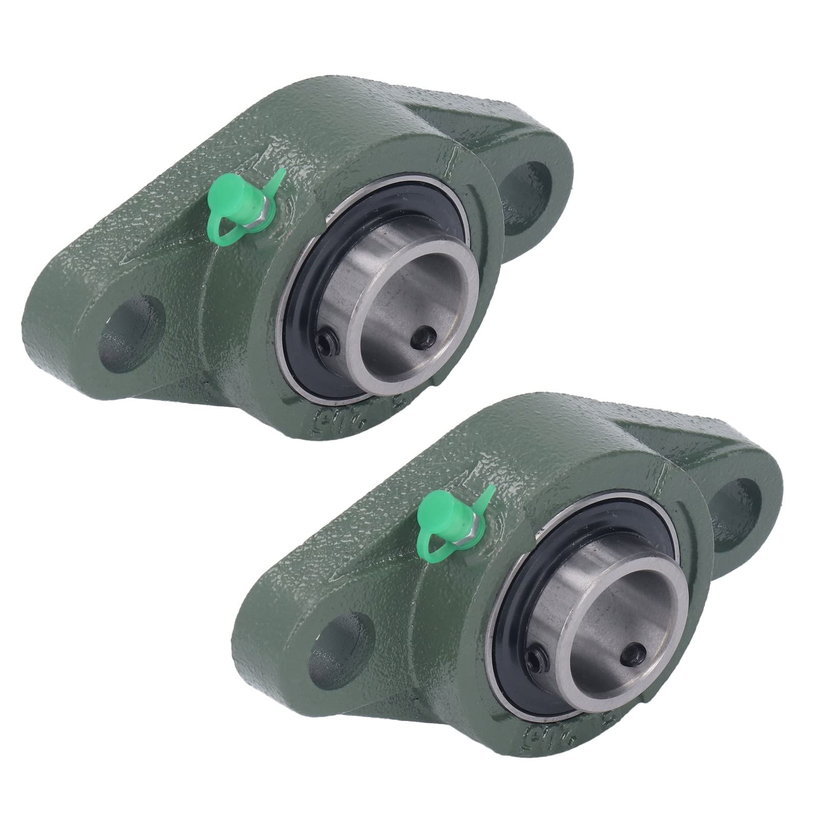 Block Bearing, Strong Load Resistance Good Sealing 1 Inch Pillow Block Flange Bearing Cast Iron Low Friction for Industrial