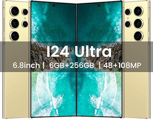 Miniatura 2 de Teléfono inteligente I24 Ultra 5G, 6+256 GB teléfono desbloqueado, Android 13.0, cámara de zoom de 48+108MP, teléfono móvil con bolígrafo integrado
