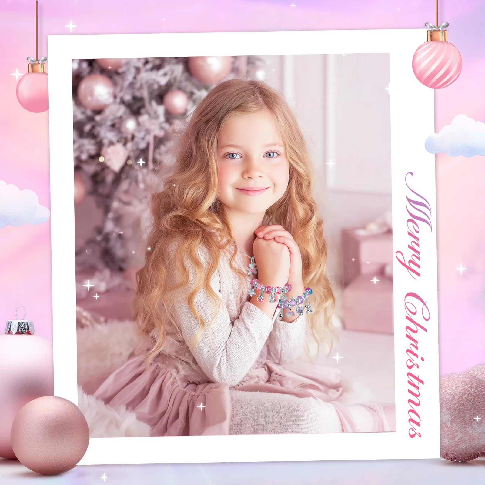 Calendario Avvento 2026 Bambina Gioielli, Calendario Avvento Braccialetti Kinder Bambini Fai da Te, Calendario dell'avvento Bracciale Collane Regalo Natale Ragazza 5 6 7 8 9 10 11 12 13 14 Anni