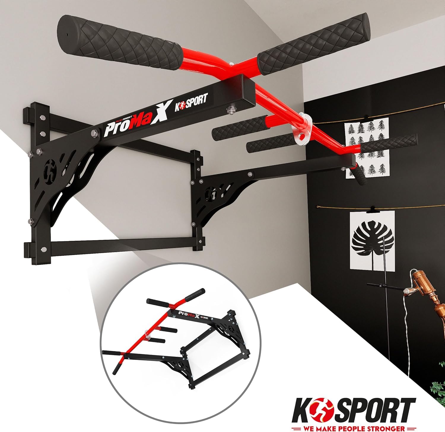 K Sport Pull Up Wall Mounted Chin Up Bar Punch Desertcart Seychelles