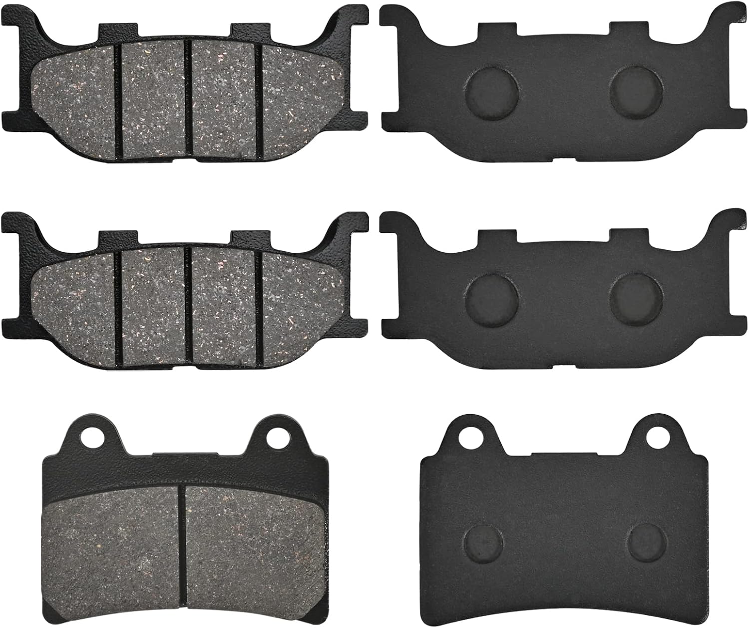Front and Rear Brake Pads Compatible with YAMAHA XV 1600 Road Star 01-05, XV1600 A Wildstar 99-04, Silverado 07-09, XV 1600 Midnight Star 02-03, Midnight 2003