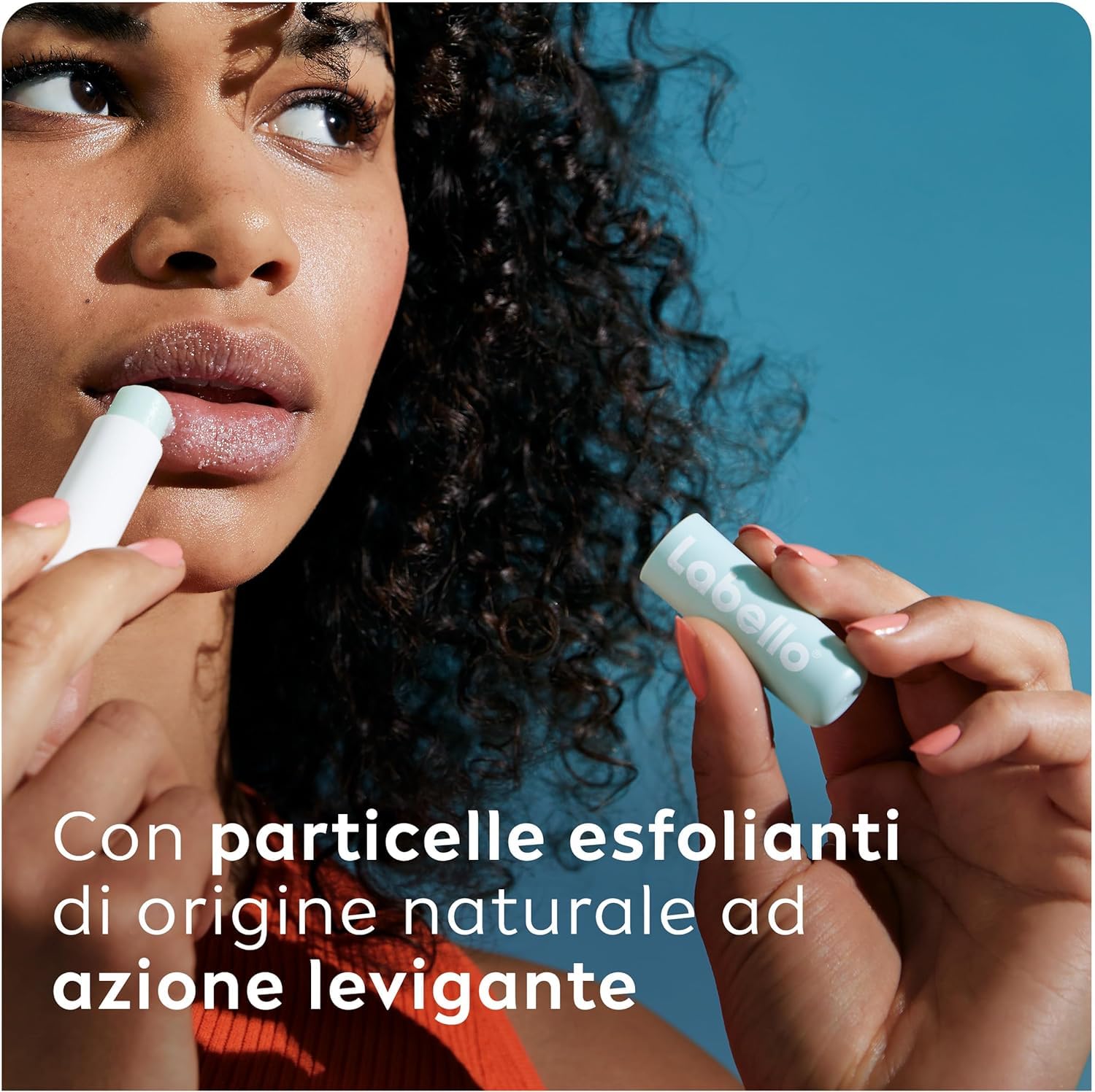 Labello Scrub Idratante Aloe Vera 4.8 g, Scrub Labbra con particelle esfolianti, aloe vera bio e vitamina E, Scrub labbra esfoliante senza oli minerali e microplastiche