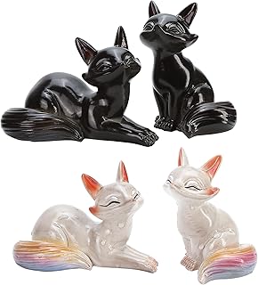 2PCS Color Changing Tea Pet Set, Handcrafted Resin Feng Shui Kungfu Lucky Tea Decoration Ornament for Gongfu Teahouse Teatable