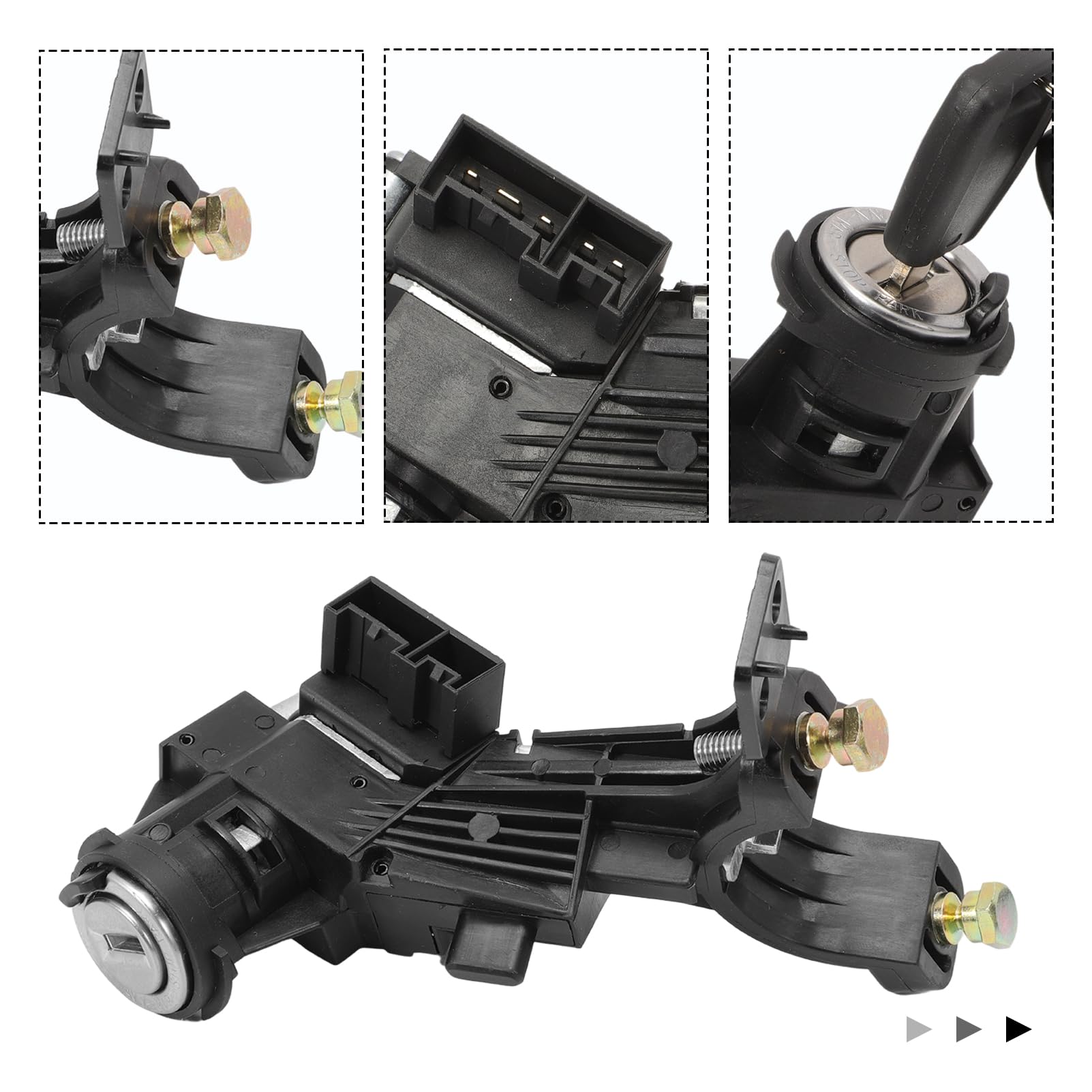 Bloccasterzo blocco per Fiat Punto 3 2012-2024,Doblo 2 2010-2024,Grande Punto 2005-2024 con cilindretto avviamento 51865543 51928526