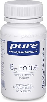 Pure Encapsulations Activated Vitamin B12 and Folate, 60 Capsules