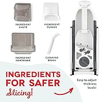 Vista 7 de DASH Safe Slice Mandoline for Vegetables, Meal Prep & More with 30+ Presets & Thickness Adjuster, Midnight Navy