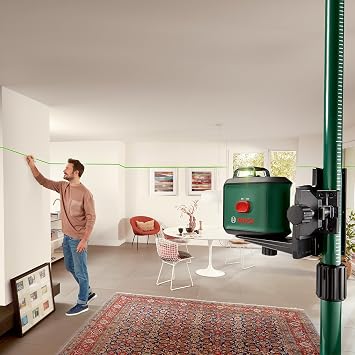 Bosch Telescopic Rod TP 320 (Adjustable Height of 106-320 cm for Fast and Flexible Positioning of Cross line Lasers, in Cardboard Box) | Height adjustable from 106 - 320 cm for quick and flexible positioning of cross line lasers, in box