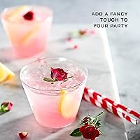 Vista 6 de Vaso transparente, paquete de 9 onzas, vasos desechables y reutilizables para fiestas, bodas y vacaciones, 100 vasos de plástico transparente