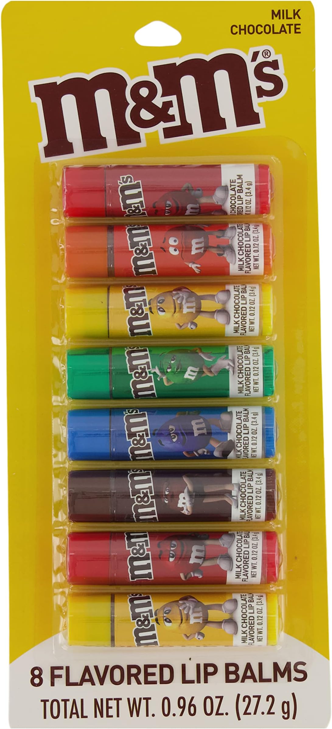 M&M 8 Pack Flavored Lip Balms