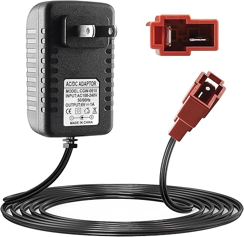 Cargador de batería de 6 V para coche de juguete, compatible con BMX X6, Kid TRAX GMC, Wal-Mart, Moto ATV Quad, adaptador de corriente de vehículo