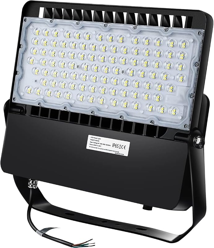 LEDMO Luz de inundación LED para exteriores de 240 W, iluminación de área grande de 36000 lúmenes | Luz de seguridad de aluminio fundido a presión, luz diurna de 5000K, para patio trasero, almacén, arena para caballos, IP65, resistente al agua, 110-277V, cableada