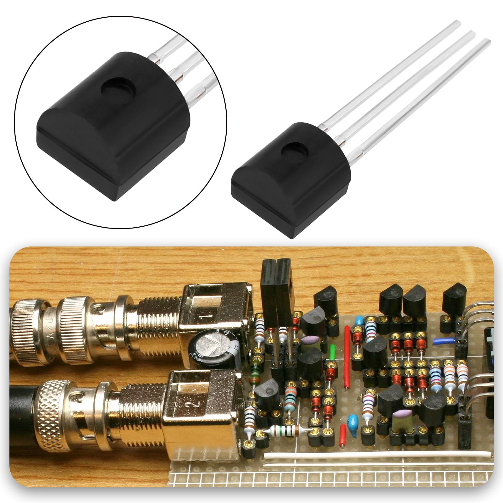 Create idea 20 Pezzi Transistor A Effetto Di Campo A Giunzione 3 Pin N-channel Transistor Audio A Basso Rumore A Inserimento Diretto 2SK170GR 40 V 15 MA Per Amplificatore Audio