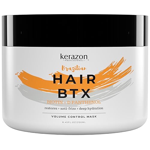 Miniatura 8 de KERAZON Tratamiento intensivo de botox brasileño para todo tipo de cabello máscara capilar activada térmicamente con control de volumen y