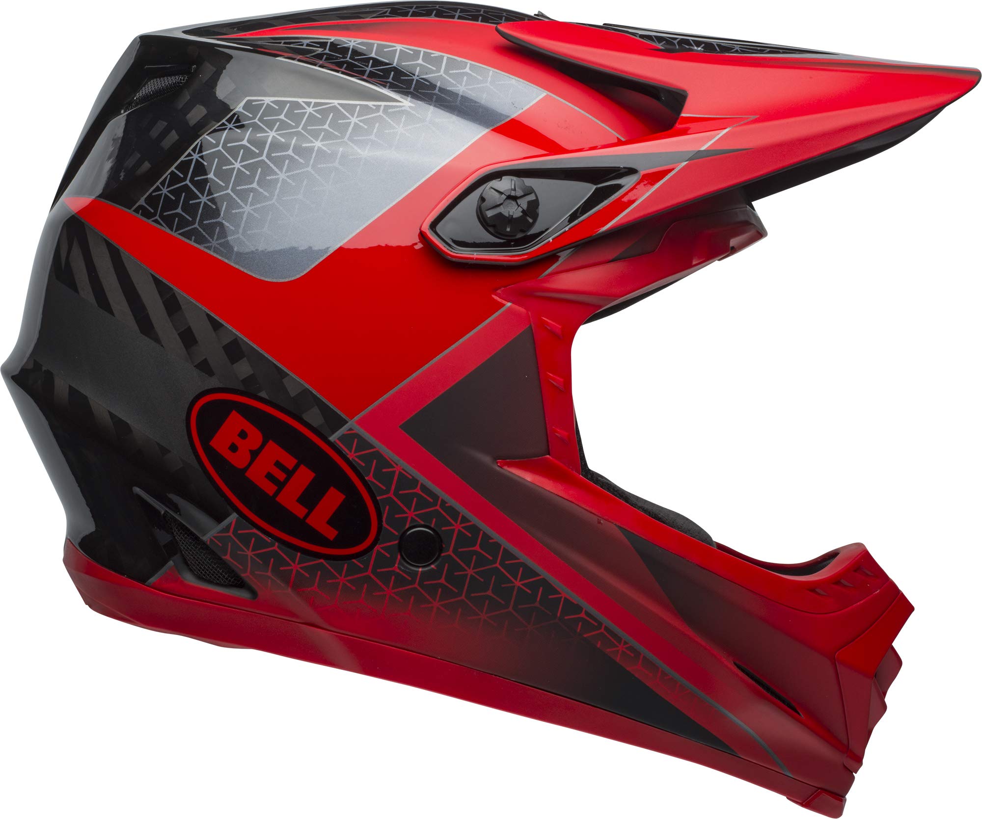 BELL Full-9 Adult Full-Face Mountain Bike Helmet - Hound Matte/Gloss Crimson/Black/White (2019), Large (57-59 cm)