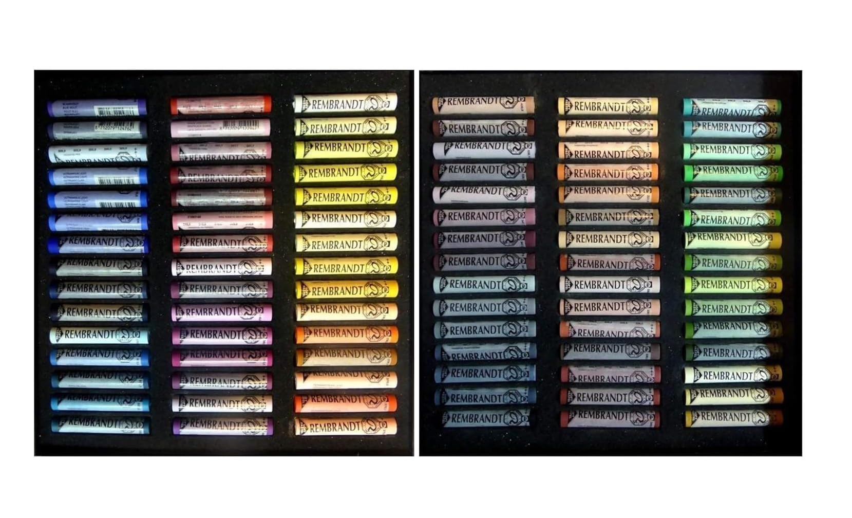 Rembrandt REMBRANT Ensemble de Pastel secs Sticks 90,Selection Portrait Set, Coffret 90pcs et 1 cartes postales