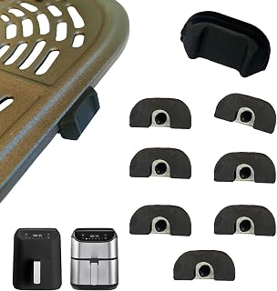 ALJ 8PCS Air Fryer Silicone Rubber Bumpers for Bella Pro Series 6QT Digital Air Fryers, Upgraded Air Fryer Rubber Legs, Rubber Feet Pads Pieces Stops Stoppers Spacers for 6QT Square Bella Air Fryer