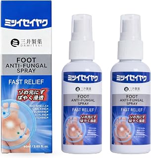 DRMITSUI Foot Odor Spray, Fast-Drying Foot Deodorant, Long-Lasting Freshness for Feet & Shoes, Daily Foot Care Spray (Pack of 2)