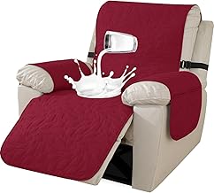 Ystyle Housse Fauteuil Relax Electrique, Housse De Fauteuil 1 Place, Housse pour Canapé Relax Antidérapant, Housse De Fauteuil Relax Inclinable Electrique Imperméable (1 Place, Bourgogne)