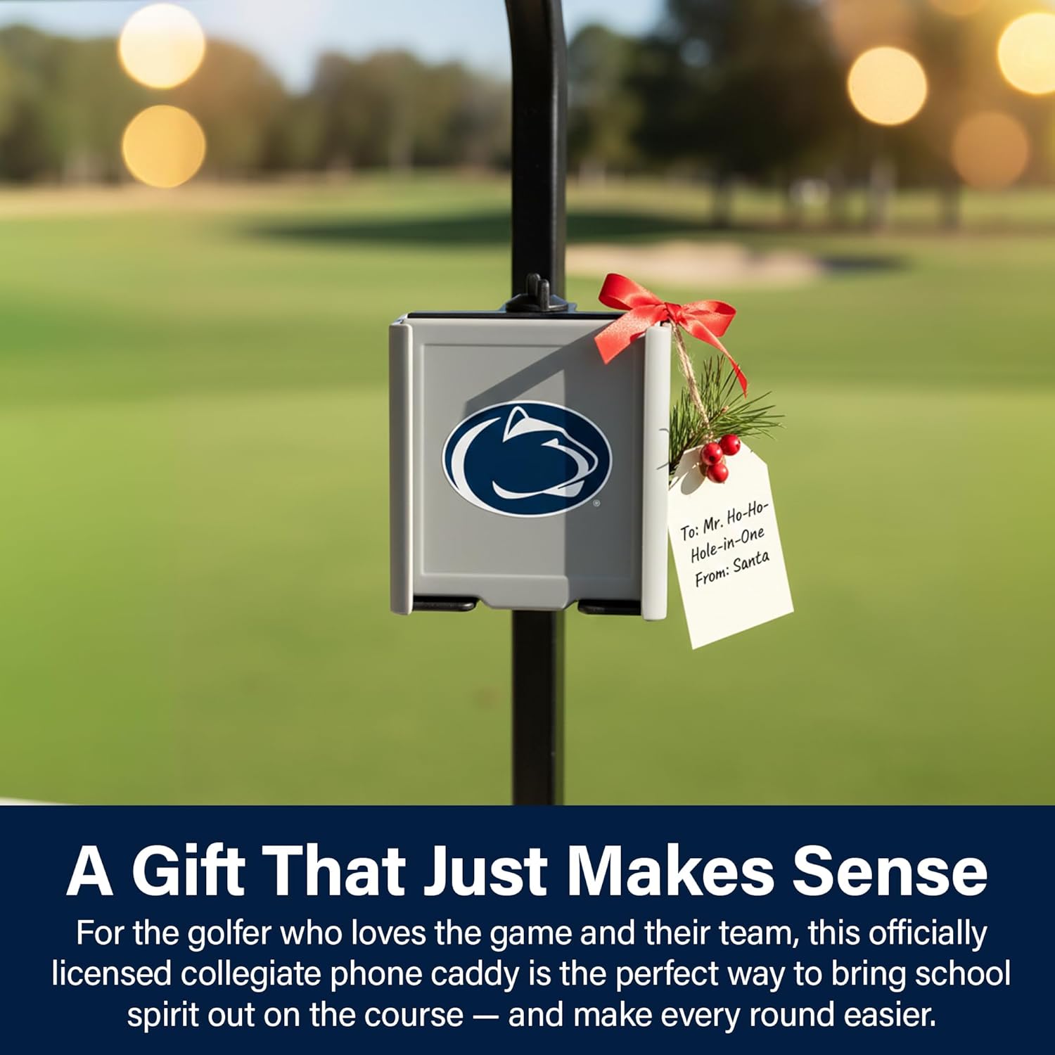 Desert Fox Golf Cart Phone Caddy for Penn State Nittany Lions Fans - Golf Cart Phone Holder & Accessories - Officially Licensed Golf Gifts - Image 2