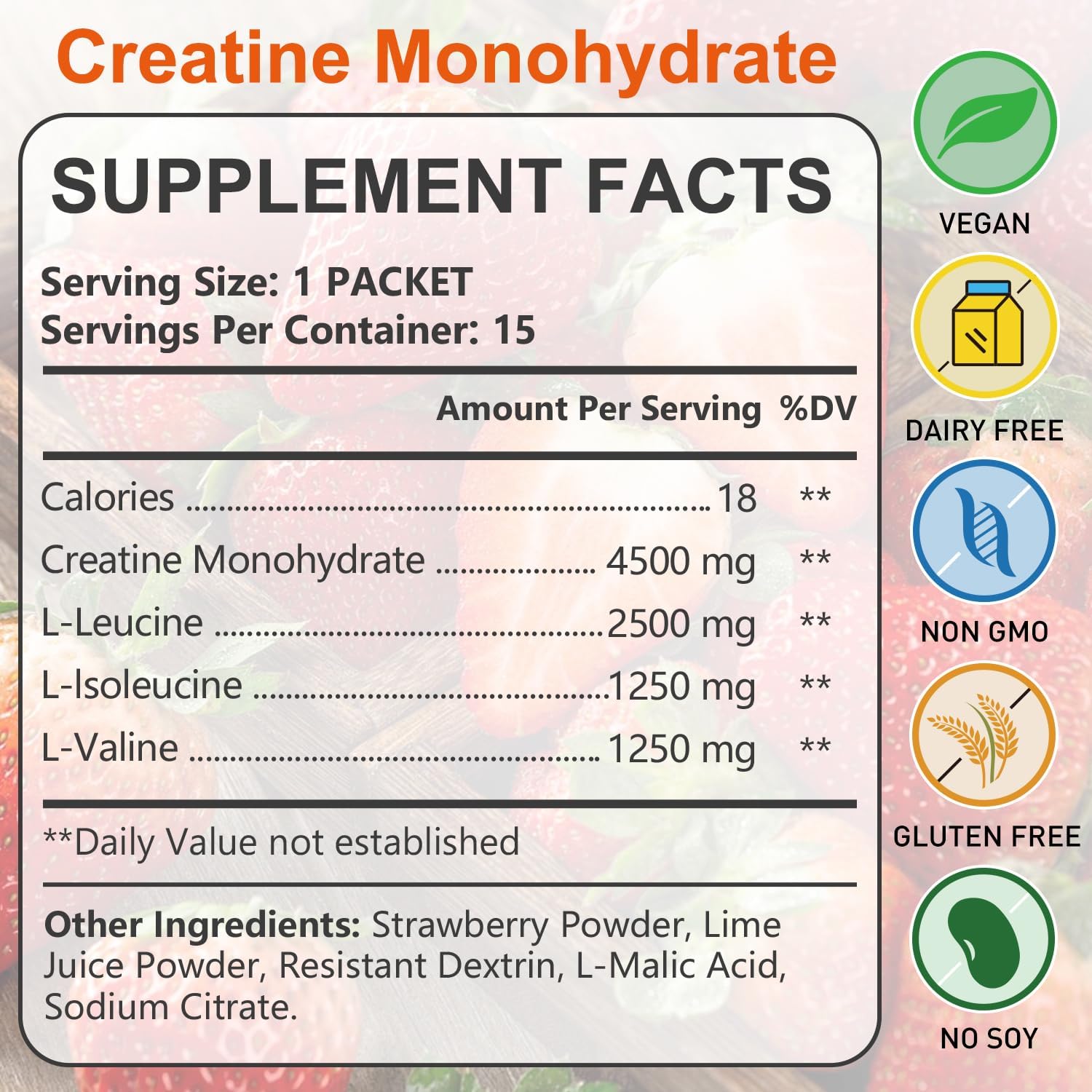 Micronized Creatine Monohydrate Powder for Men & Women, Boost Muscle Strength and Endurance, Recovery & Athletic Performance, Non-GMO, Vegan Friendly, 15 Servings image 2 of 7 B0F8B8B8N8