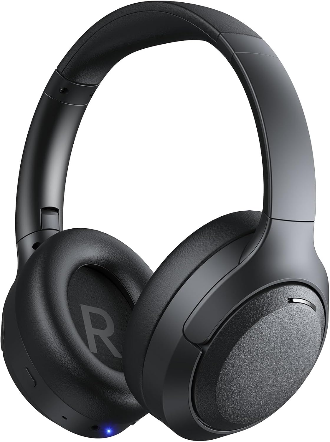 EKSA P300 Wireless Bluetooth Headphones, Active Noise Cancelling Over Ear Headset with ENC Mic,Transparency Mode, 100H Playtime, Hi-Res Audio, Deep Bass,BT 5.4 Headset for Music Office Travel