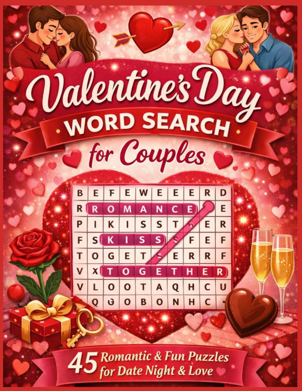 Valentine’s Day Word Search for Couples: 45 Romantic & Fun Puzzles for Date Night, Love & Connection
