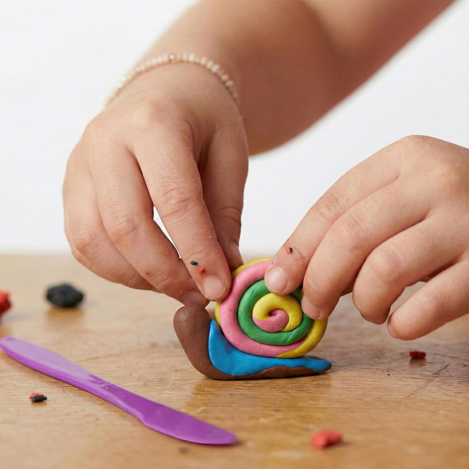 PRIMO Easydò - Pasta da Modellare, Pasta Modellabile 80 Panetti 60g x 19 Colori per Bambini 3+ Anni Classic, Fluo, Metal e Pastel - Made in Italy e Testata, Cartoleria e Lavoretti Creativi per Bambini