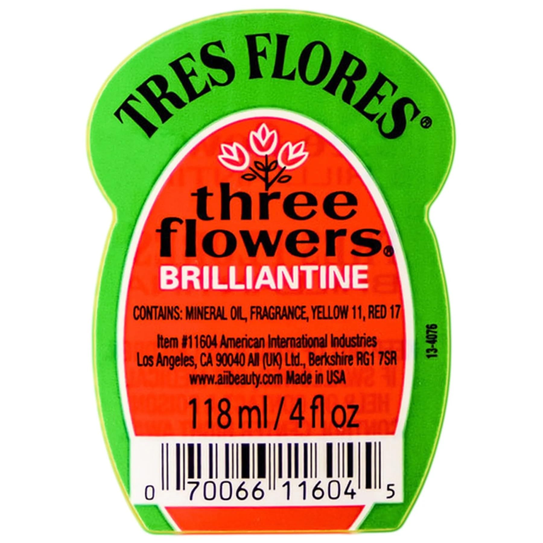 Three Flowers Brilliantine Hair Pomade