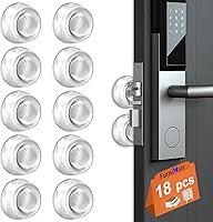 Vista 9 de Tope de goma para pomo de puerta, parachoques de perilla de puerta para pared, 36 topes de puerta pequeños y 20 almohadillas para parachoques, tope