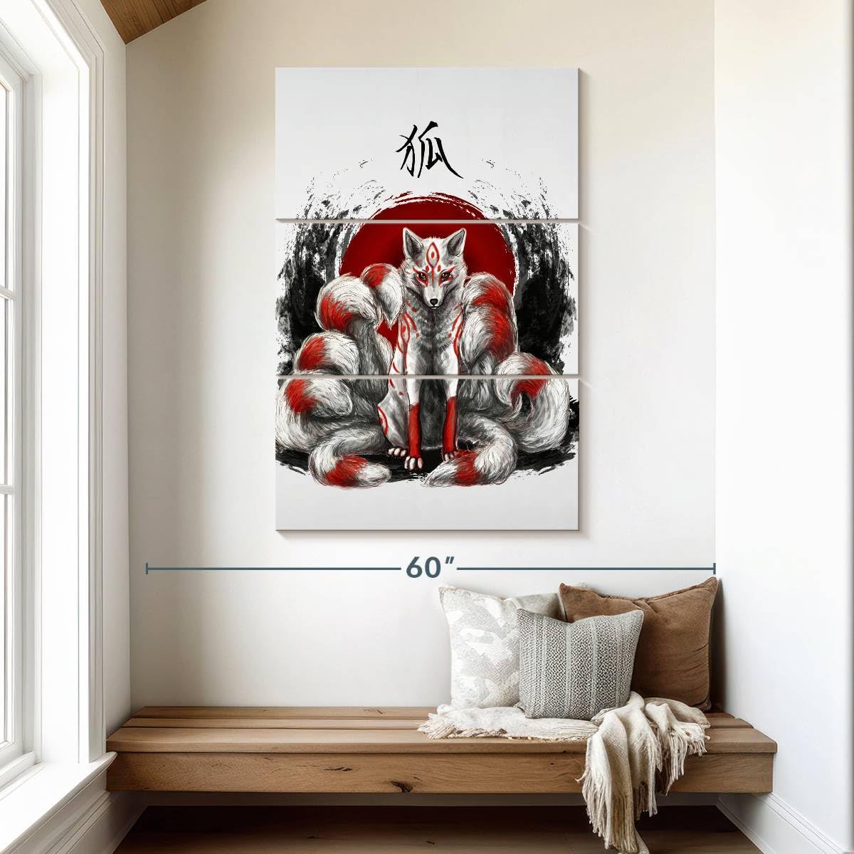 Amazon.com: Elephant Stock - Japanese Nine Tailed Fox Kitsune Wall